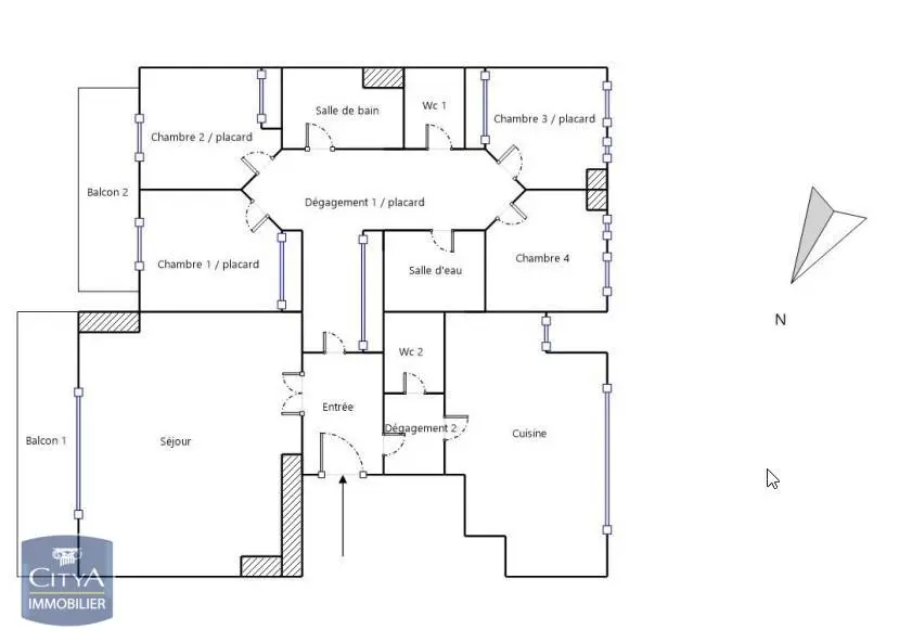 Photo 2 Appartement 5 pièces 136.64m²