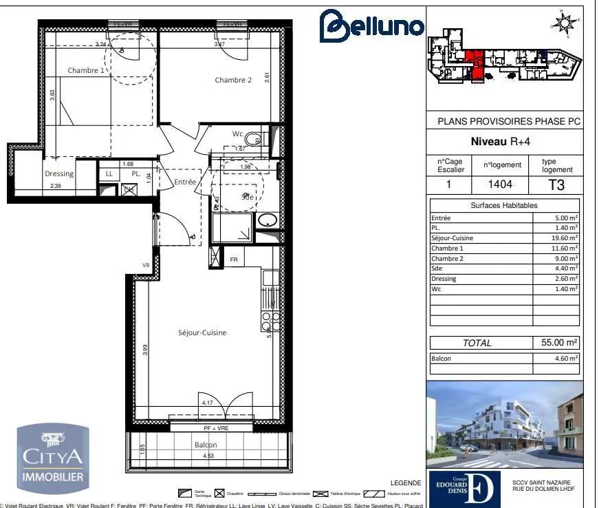 Photo 6 Appartement 3 pièces 55m²