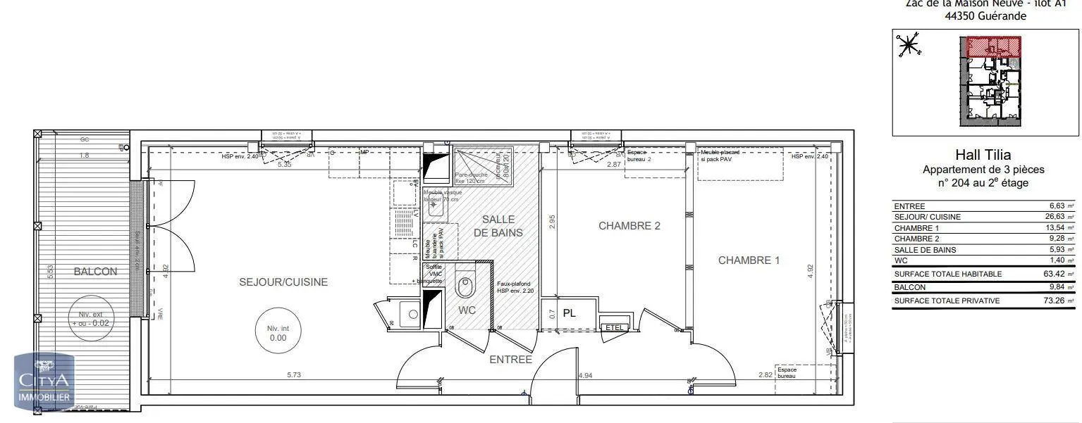 Photo 2 Appartement 3 pièces