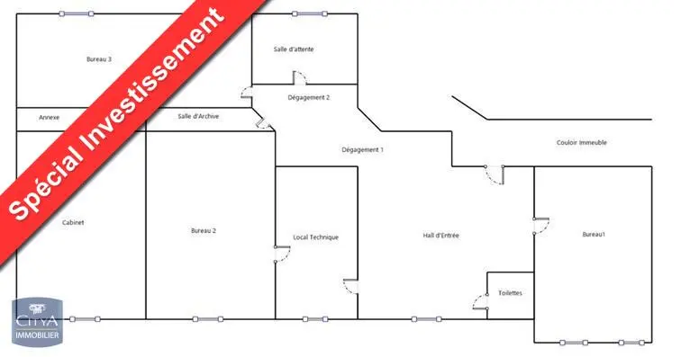 Photo 1 Local Professionnel 124m²