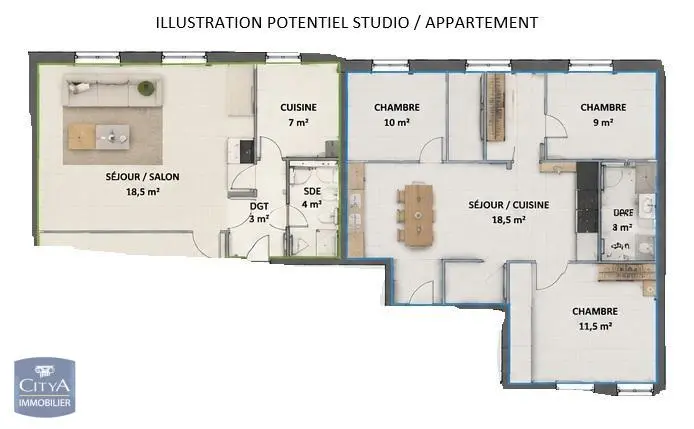 Photo 2 Local Professionnel 124m²