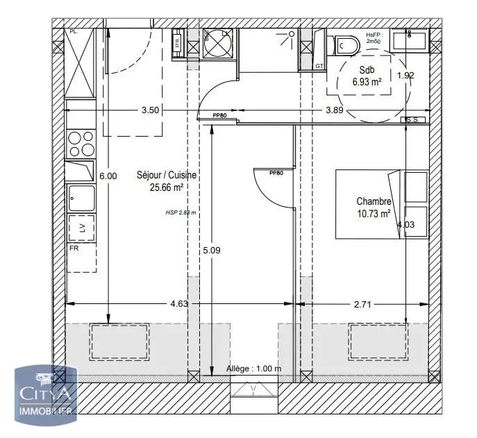 Photo 4 Appartement 2 pièces 41.79m²
