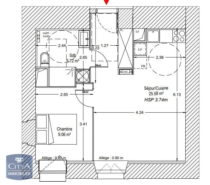 Photo 1 Appartement 2 pièces 40.36m²