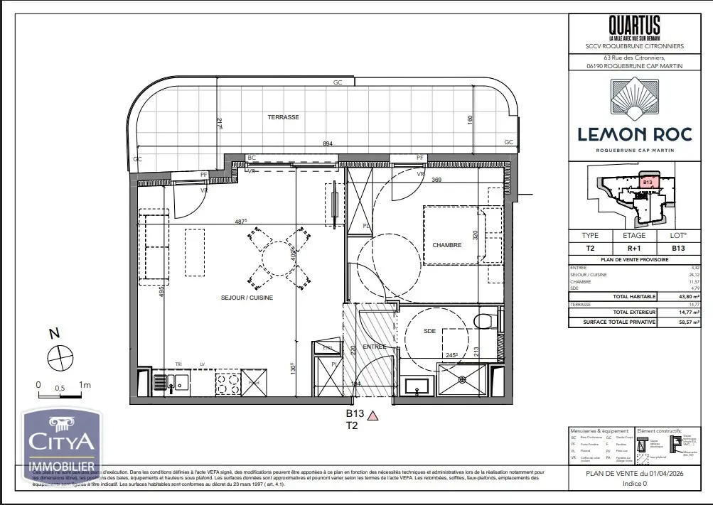 Photo 6 Appartement 2 pièces 43.8m²