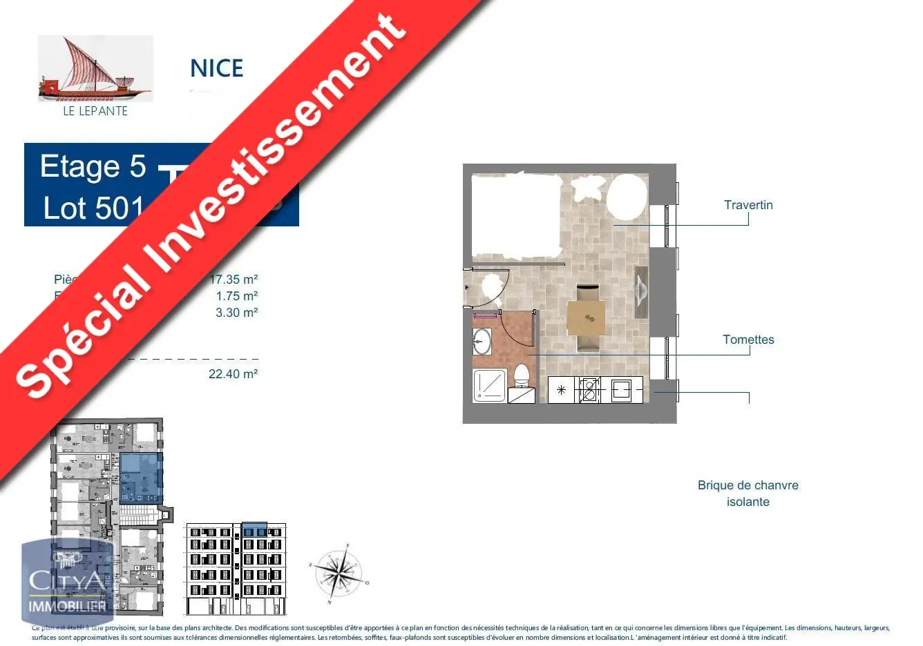 Photo 1 Appartement 1 pièce 22.4m²