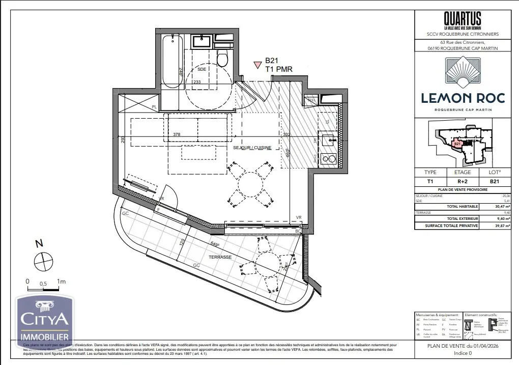 Photo 6 Appartement 1 pièce 30.47m²