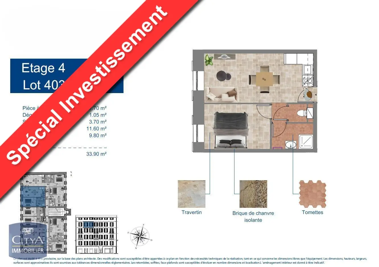 Photo 1 Appartement 2 pièces 33.9m²