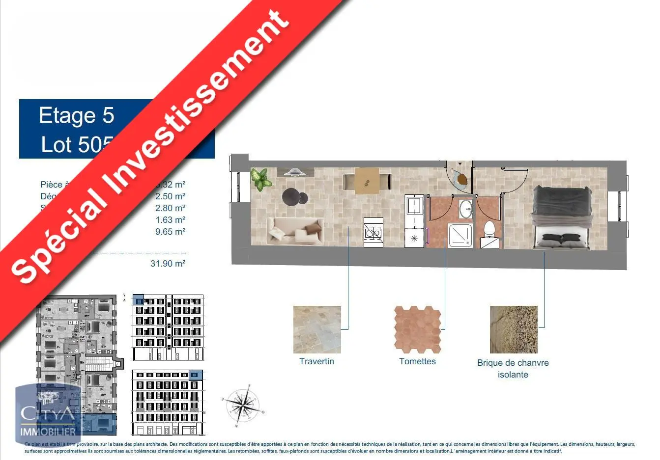 Photo 1 Appartement 2 pièces 31.9m²