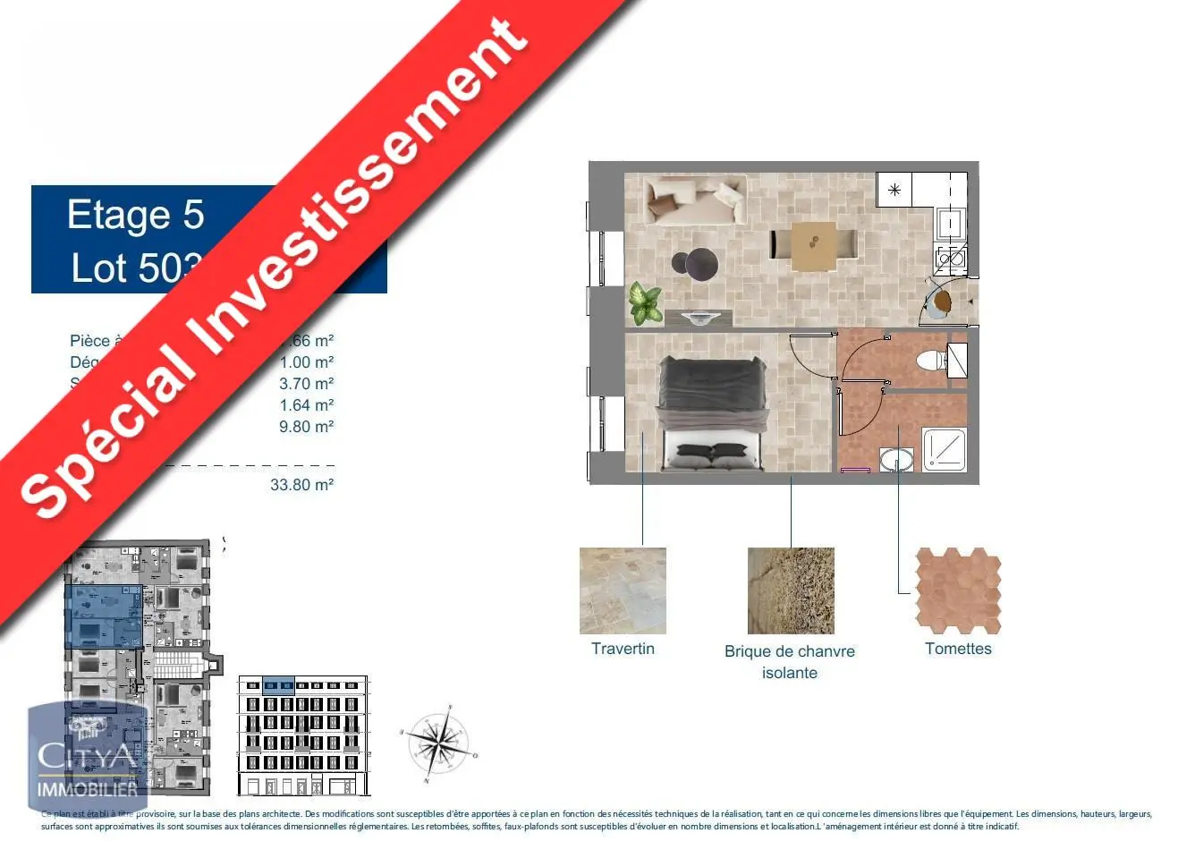 Photo 1 Appartement 2 pièces 33.8m²