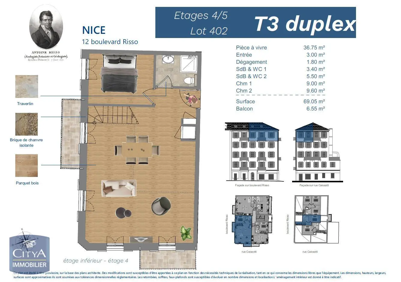 Photo 3 Appartement 3 pièces 69.05m²
