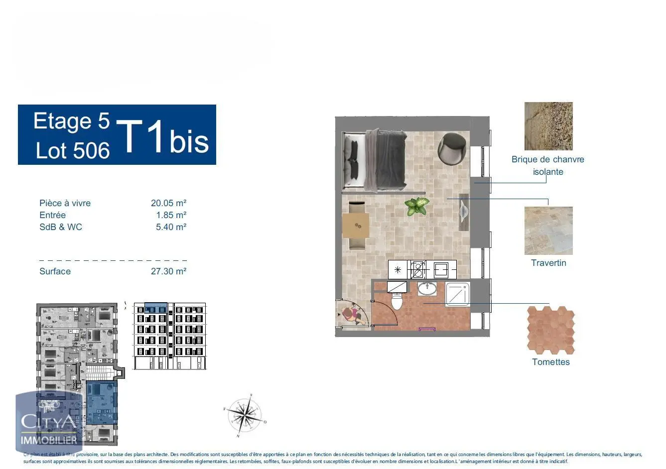 Photo 2 Appartement 1 pièce 27m²