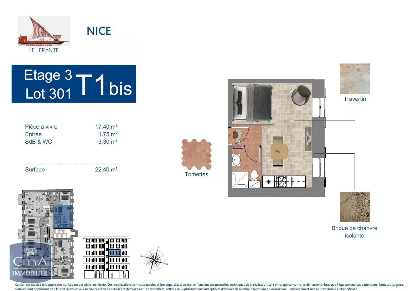 Photo 5 Appartement 1 pièce 22.4m²