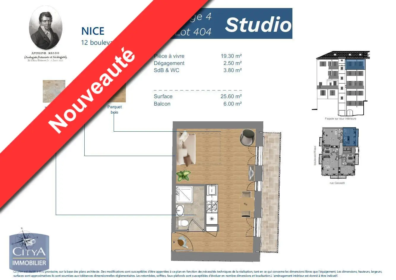 Photo 1 Appartement 1 pièce 25.6m²