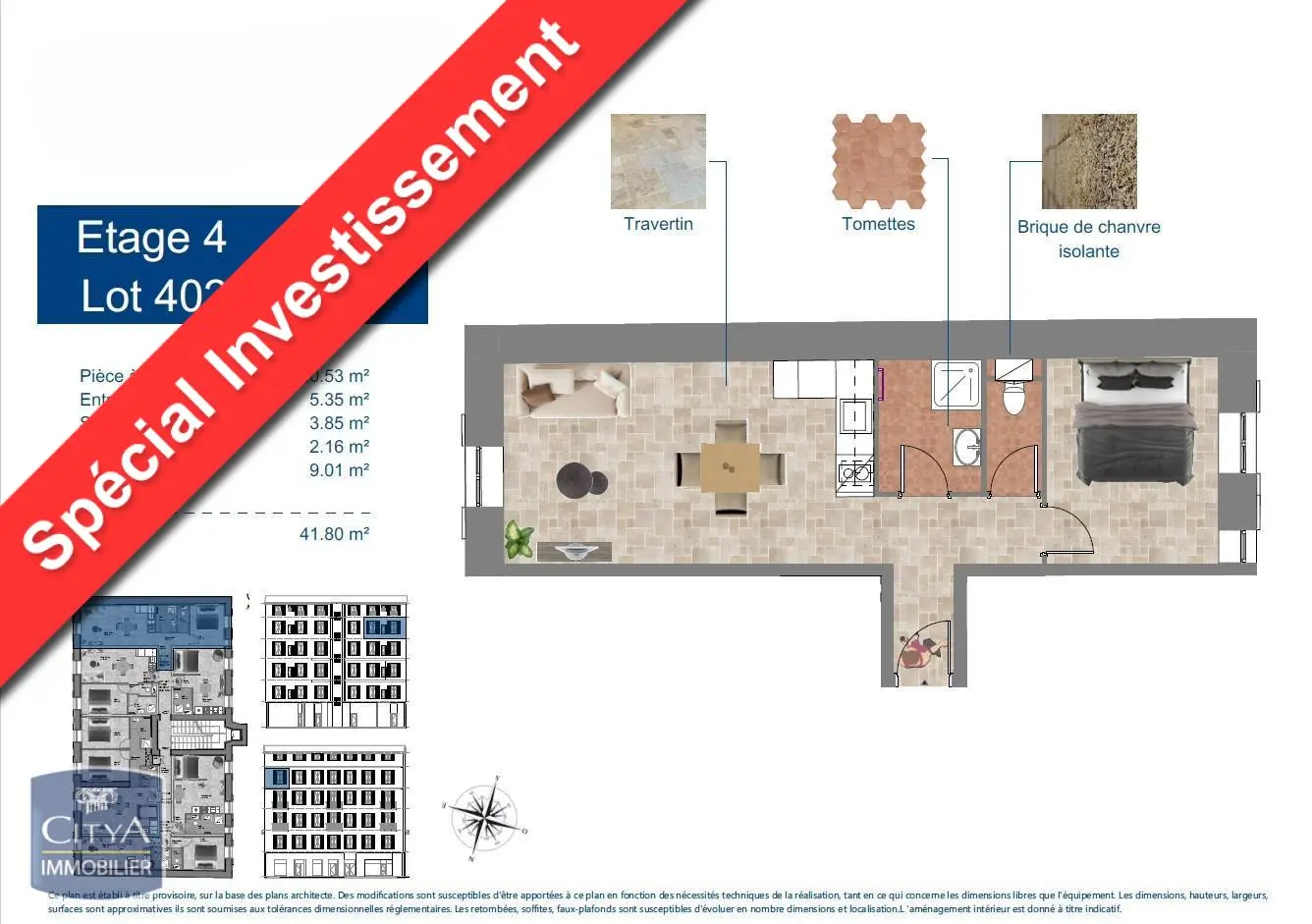 Photo 1 Appartement 2 pièces 41.8m²