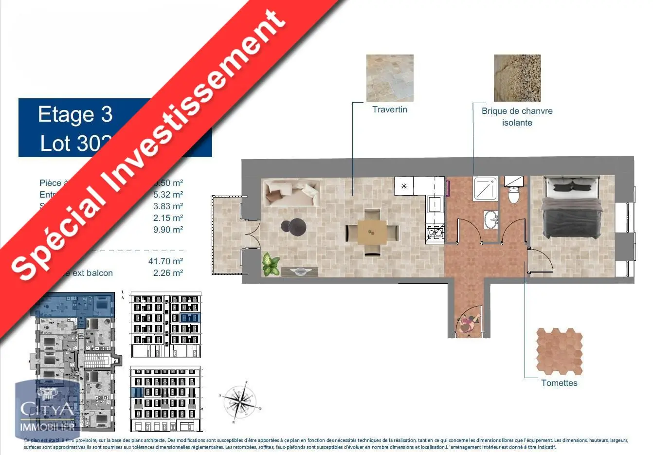 Photo 1 Appartement 2 pièces 41.7m²