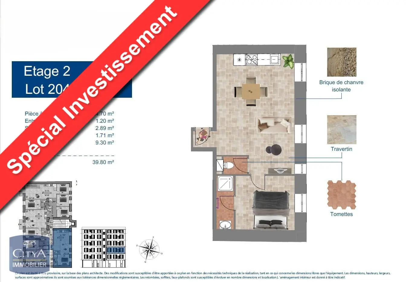 Photo 1 Appartement 2 pièces 39.8m²