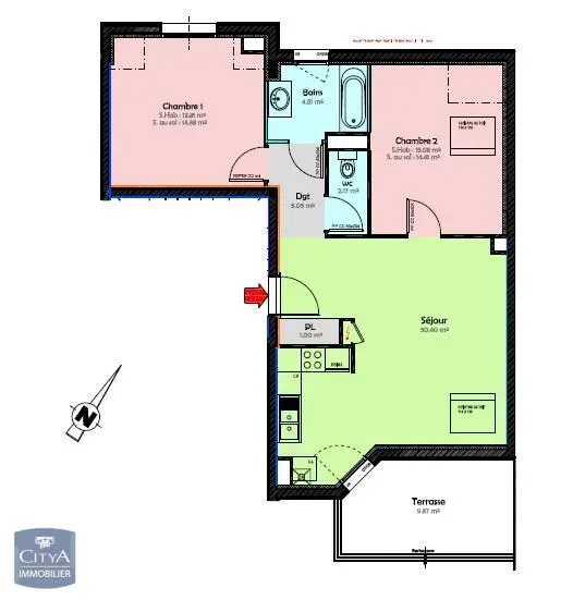 Photo 9 Appartement 3 pièces 67.5m²