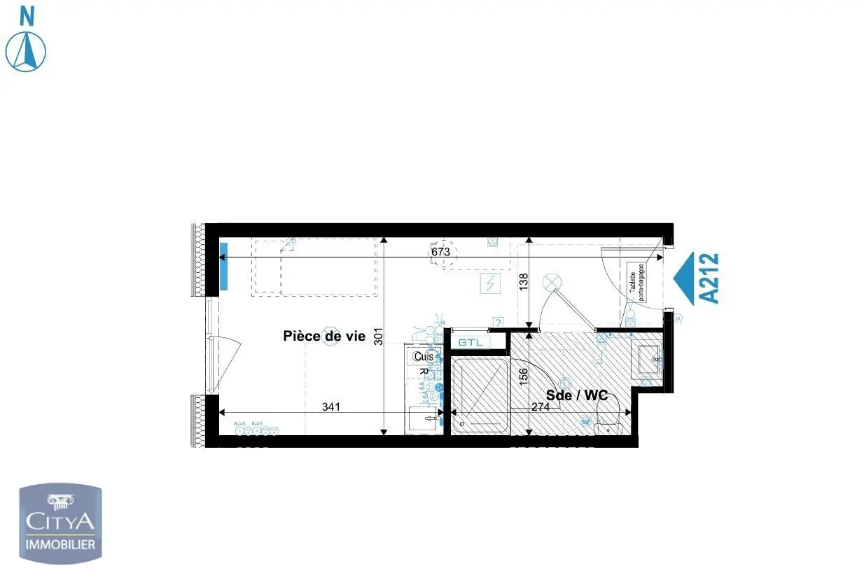 Photo 1 Appartement 1 pièce 19.2m²