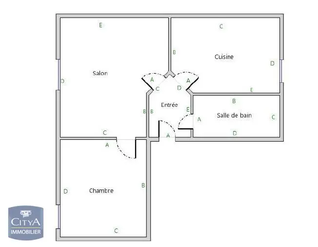 Photo 1 pour Appartement 2 pièces 41.02m² Photo 1 Appartement 2 pièces 41.02m²
