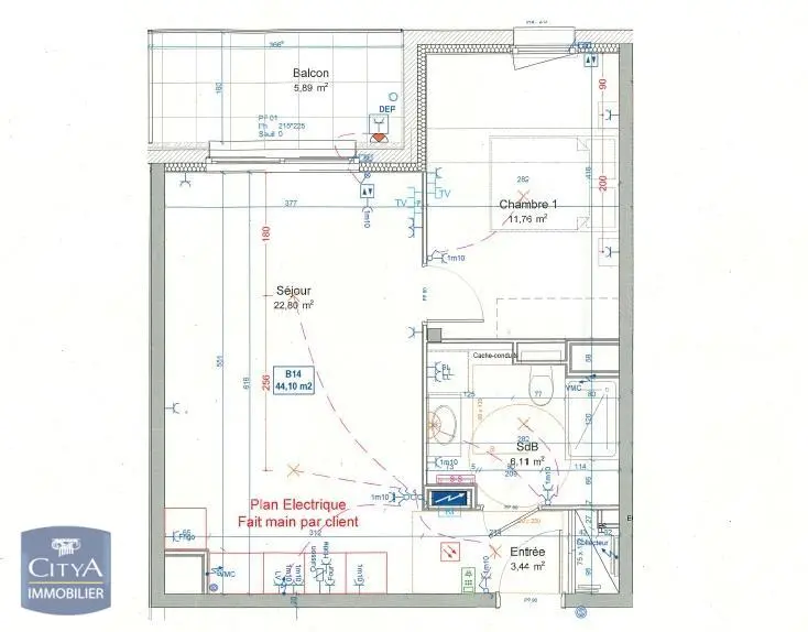 Photo 1 Appartement 2 pièces 44.1m²