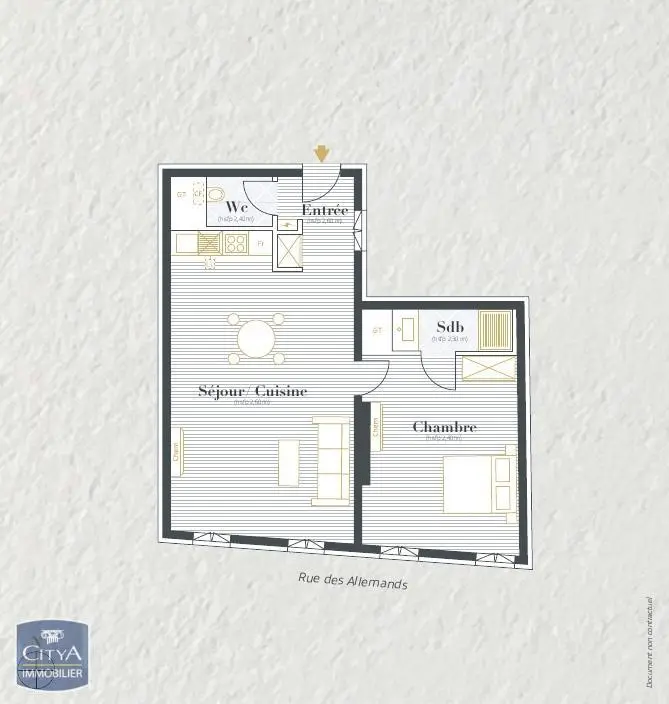 Photo 1 Appartement 2 pièces 51.15m²