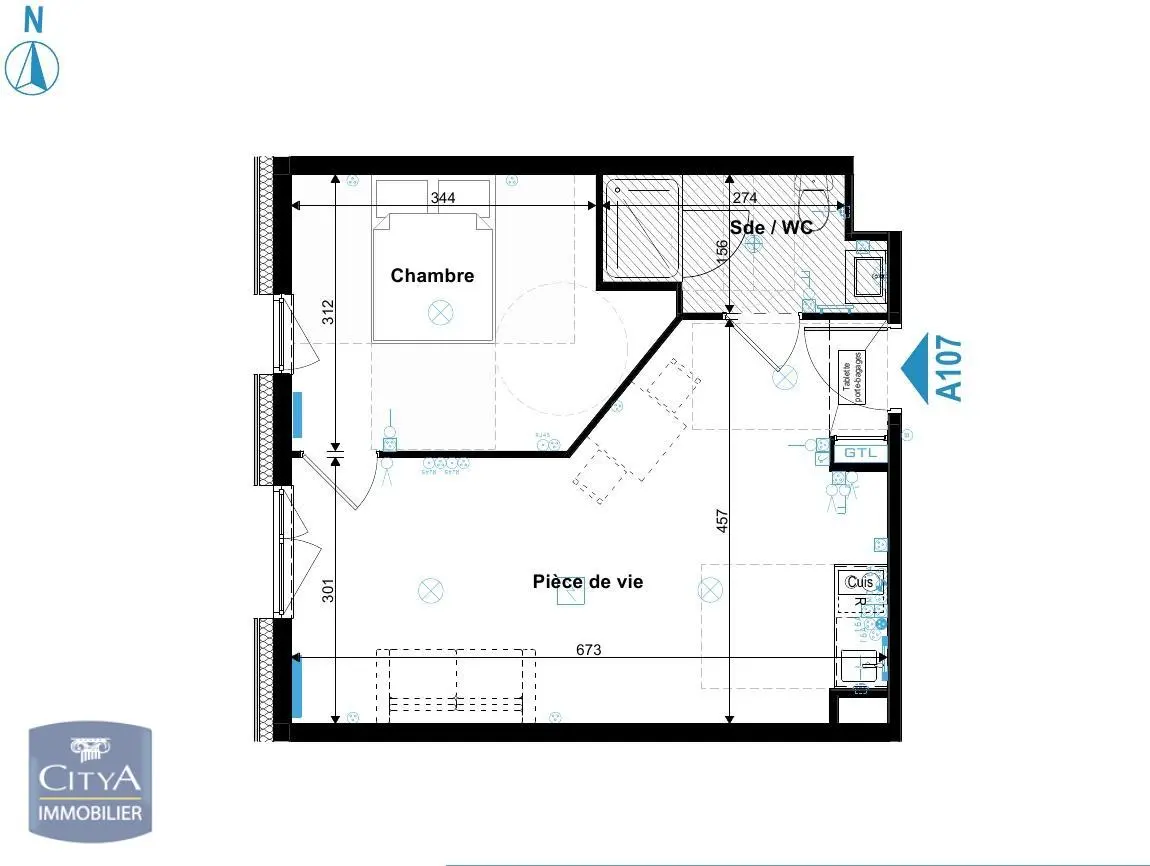 Photo 1 Appartement 2 pièces 40.13m²