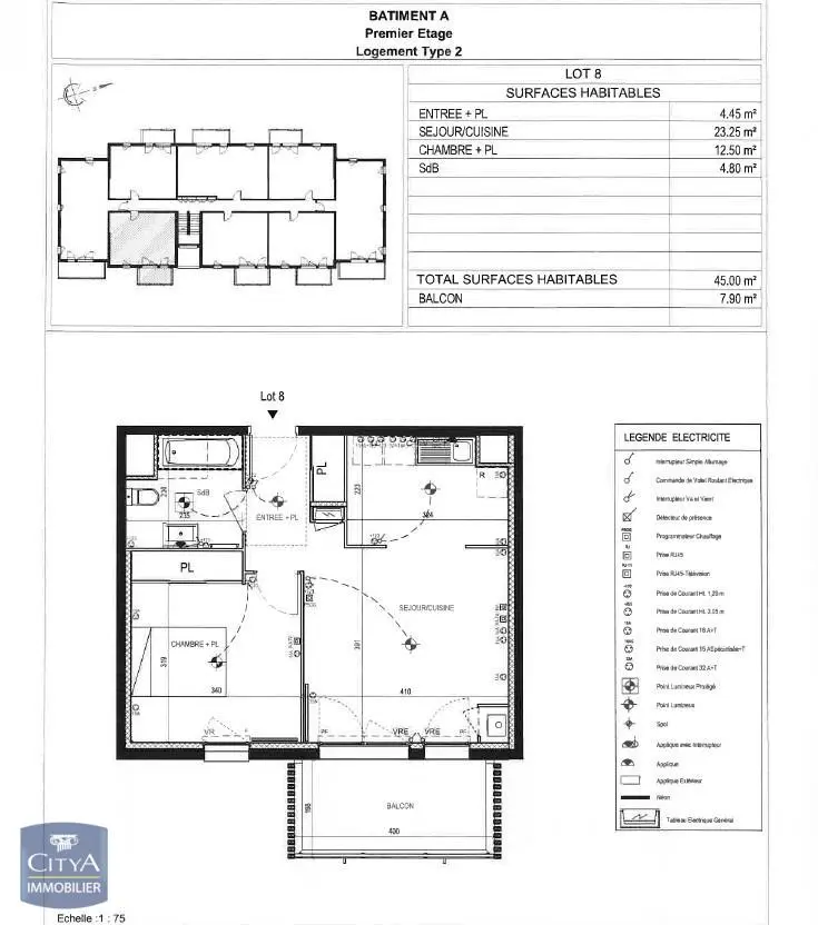 Photo 2 Appartement 2 pièces 45m²