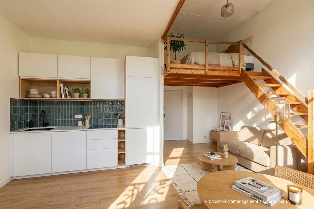 Photo 2 Appartement 1 pièce 25.65m²