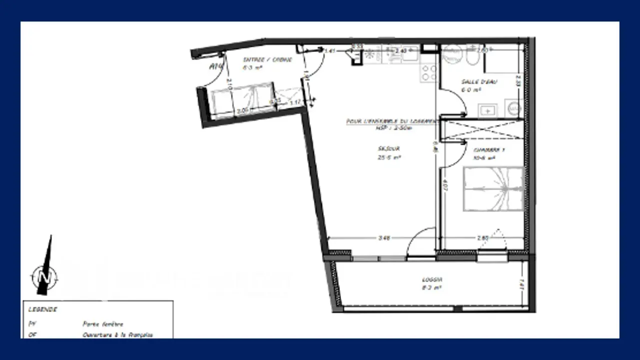 Photo 2 Appartement 2 pièces 48.6m²
