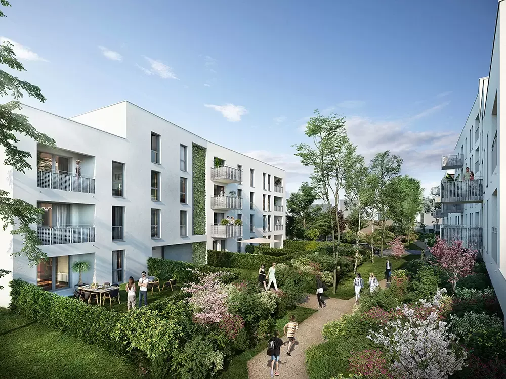 Perspective du programme LES JARDINS D'ANAIS 11 - BAT 1