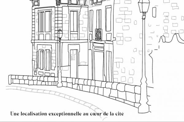 Perspective de Rue de Thau - Rue du marché - Malraux
